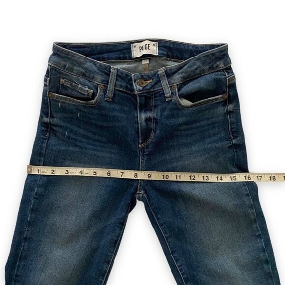PAIGE Skinny Jeans in Deep Indigo - Picture 9 of 12
